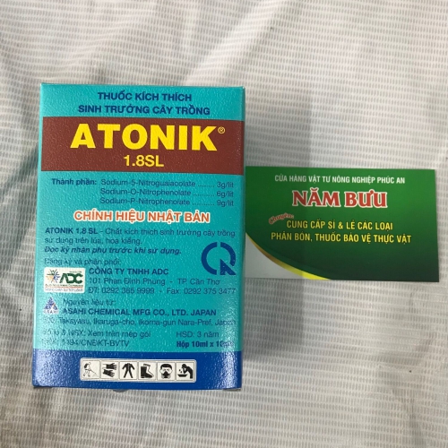 (KTST) Hộp 10 gói Atonik 1.8SL 10ml (kích thích tăng trưởng cây trồng)- VTNN Năm Bưu