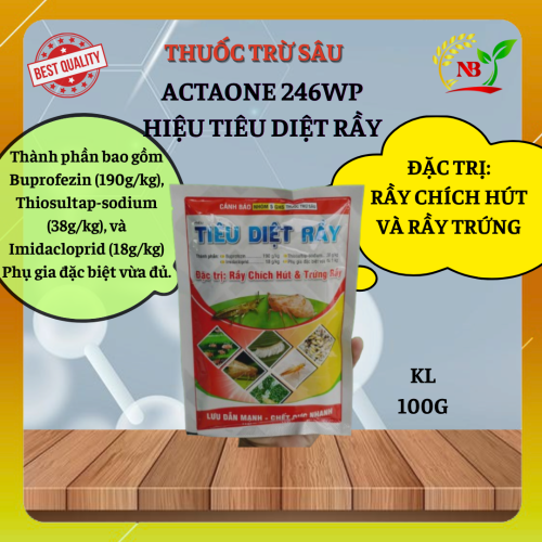 THUỐC TRỪ SÂU ACTAONE 246WP HIỆU TIÊU DIỆT RẦY 100G