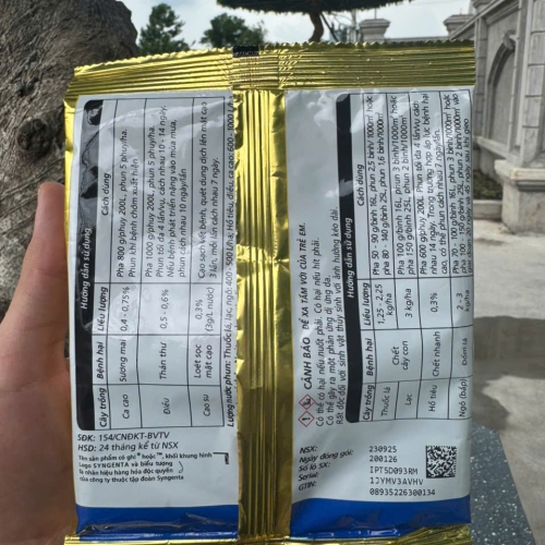 THUỐC TRỪ BỆNH RIDOMIL GOLD 68WG