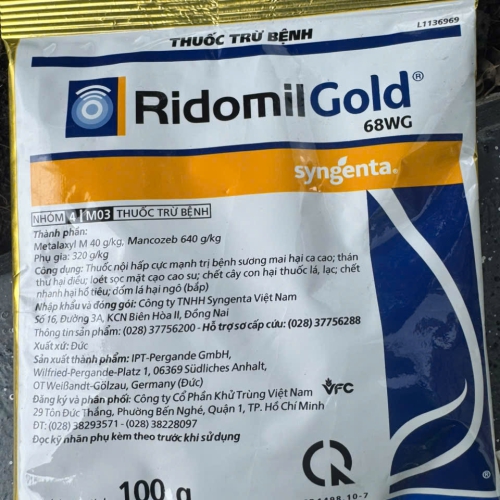 THUỐC TRỪ BỆNH RIDOMIL GOLD 68WG