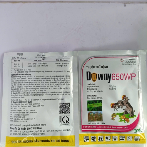 DOWNY 650WP – GIẢI PHÁP HỖ TRỢ PHÒNG TRỪ BỆNH ĐẠO ÔN TRÊN LÚA