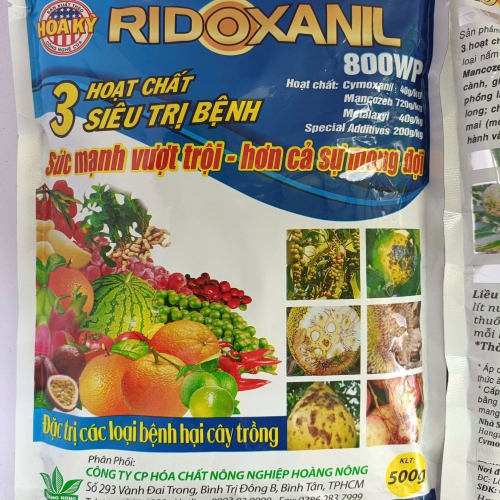 RIDOXANIL 800WP – 3 HOẠT CHẤT SIÊU TRỊ BỆNH