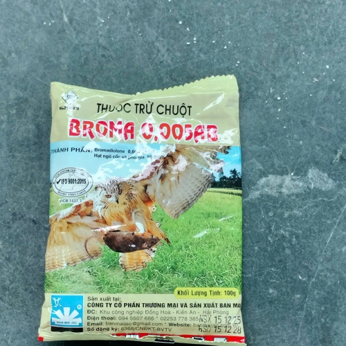 BROMA 0.005AB – Thuốc Trừ Chuột Hiệu Quả, Diệt Chuột Chỉ Sau Một Lần Ăn