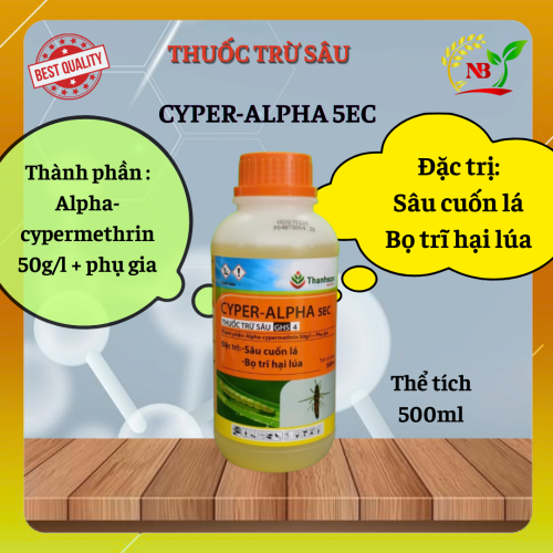 THUỐC TRỪ SÂU CYPER-ALPHA 5EC Thể tích 500ml