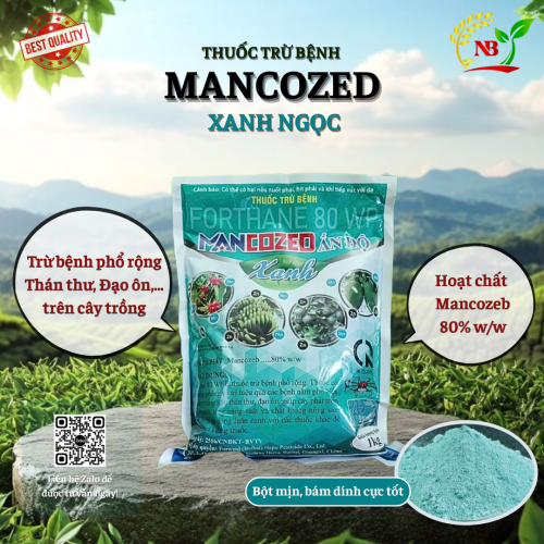 (Bệnh) Forthane 80WP (Mancozed Xanh ngọc)- 1Kg Bột Xanh Nam Bắc- Phúc An