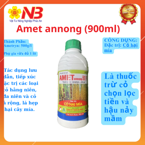 (CỎ) Thuốc trừ cỏ Amet annong 500FW 900ml- VTNN Năm Bưu