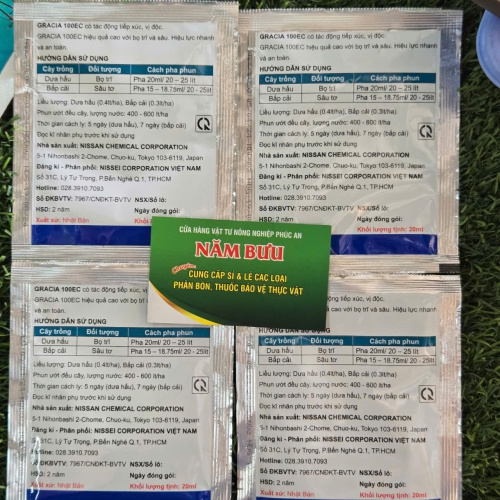 (SÂU) THUỐC TRỪ SÂU GRACIA 100EC GÓI 20ml