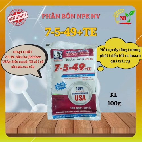(PB) 7-5-49 +TE - Nova Hoa Kỳ 100G