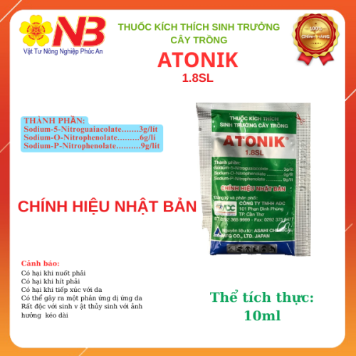(KTST) Hộp 10 gói Atonik 1.8SL 10ml (kích thích tăng trưởng cây trồng)- VTNN Năm Bưu