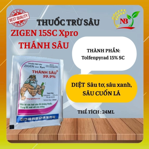 ZIGEN 15SC Xpro  THÁNH SÂU Diệt sâu mạnh – Hiệu lực nhanh – Hạ gục cả sâu kháng thuốc