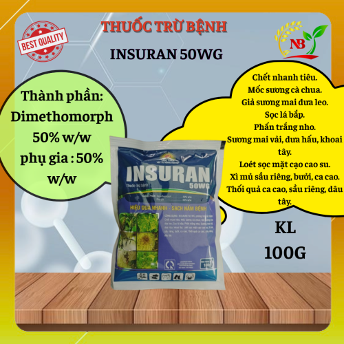 THUỐC TRỪ BỆNH INSURAN 50WG 100g