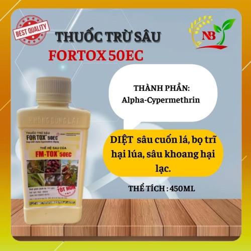 FORTOX 50EC – Diệt sâu nhanh, bảo vệ mùa vụ hiệu quả