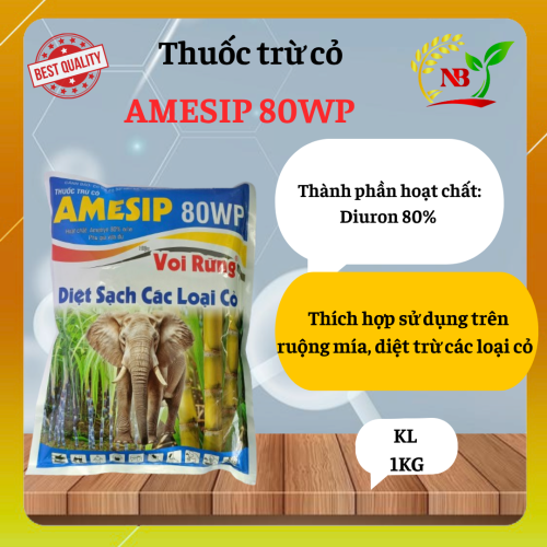 AMESIP 80WP – HIỆU VOI RỪNG Diệt sạch cỏ lá rộng – Giữ ruộng mía thông thoáng, tăng hiệu quả canh tác