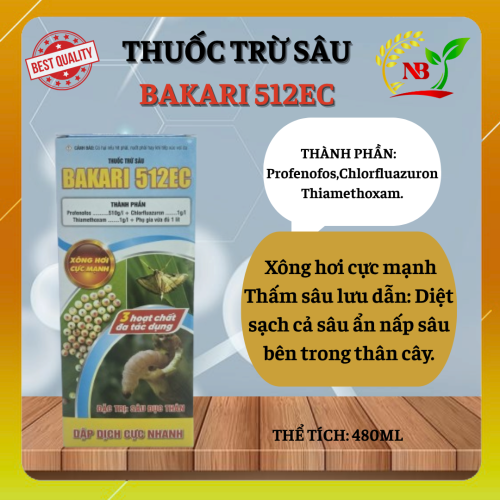 BAKARI 512EC – ĐẶC TRỊ SÂU ĐỤC THÂN, DẬP DỊCH CỰC NHANH