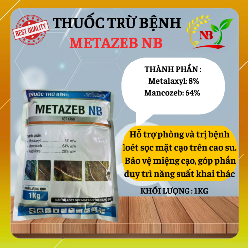 METAZEB NB 72WP – GIẢI PHÁP BẢO VỆ MẶT CẠO CAO SU Đặc trị loét sọc mặt cạo – Giúp vườn cao su khỏe mạnh