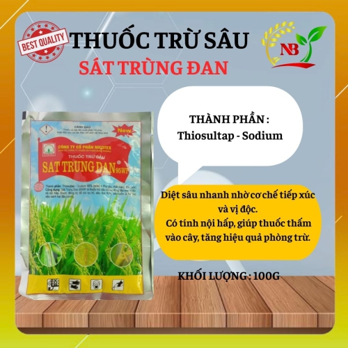 SÁT TRÙNG ĐAN 95WP – ĐẶC TRỊ SÂU ĐỤC THÂN, SÂU CUỐN LÁ, BỌ TRĨ HIỆU QUẢ CAO