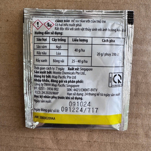 (SÂU) Combo 20 gói /túi Map jono gói nhỏ 4gr (1 gói phun 20Lit nước)