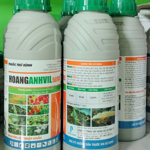 (BỆNH) Thuốc trừ bệnh Hoanganhvil 50SC 1L