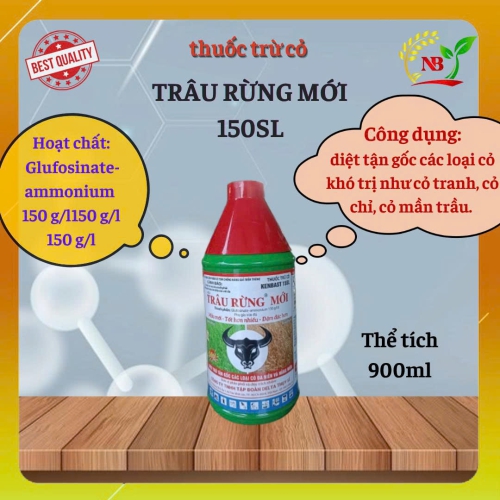 (CỎ) Thuôc trừ cỏ Trâu Rừng đen Chai 900ml