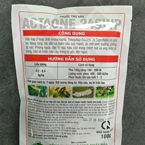 THUỐC TRỪ SÂU ACTAONE 246WP HIỆU TIÊU DIỆT RẦY 100G