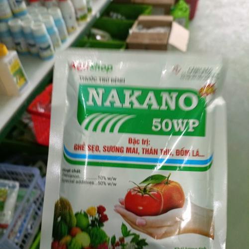 Combo mua 10 gói tặng kèm 1 gói. Thuốc trừ bệnh NAKANO 50WP 100g Đặc trị sương mai, thán thư, đốm lá, ghẻ sẹo Agrishop