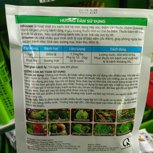 Combo mua 10 gói tặng kèm 1 gói. Thuốc trừ bệnh NAKANO 50WP 100g Đặc trị sương mai, thán thư, đốm lá, ghẻ sẹo Agrishop