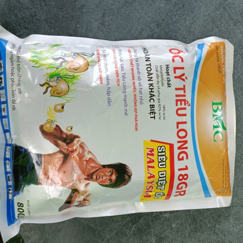Thuốc trừ Ốc Bn Meta 18GR (Ốc rải Ốc Lý tiểu long 18GR) 800 gram Diệt ốc bưu vàng, ốc sên, ốc nhớt- VTNN Năm Bưu