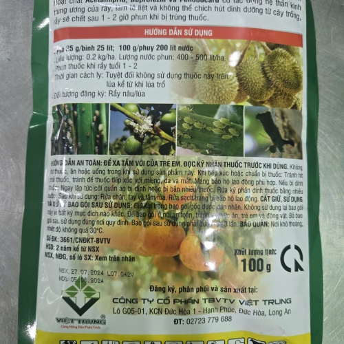 CHAVEZ 600WP TIÊU RẦY GÓI 100G
