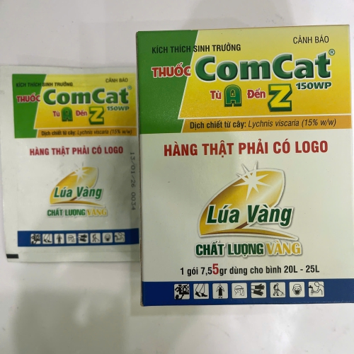 (KTST) Thuốc kích Comcat 150WP 7.5 gam ( 1 gói) (Sản phẩm chính hiệu lúa vàng) Kích thích tăng trưởng cây trồng- VTNN Năm Bưu