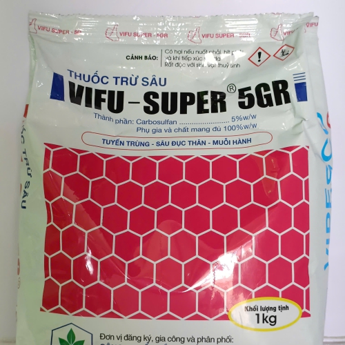 Thuốc trừ sâu Vifu Super 5GR 1kg Diệt tuyến trùng Sâu đục thân Muỗi hành